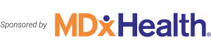 Sponsored by MDxhealth sponsored by mdx health logo